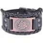 VASSAGO Vintage Wicca Odin’s Symbol of Warriors Valknut Viking Runes Charm Belt Buckle Bracelet
