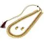 SANARA Indian Bollywood Gold Plated Traditional Laxshami Coin Temple Necklace Earring Long Necklace Set Women South Indian Jewelry