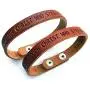 Leather Bracelet Stamped Philippians 413 Size Small Leather Bracelet Stamped Philippians 413 Size Small