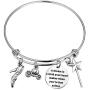 ENSIANTH Dream Princess Bracelet A Dream is A Wish Your Heart Makes When Youre Fast Asleep Nursery Gift