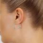 Silver Hoop Earrings for Women, 4 Pairs Small Silver Huggie Earrings Hoop Set | Mini Cartilage Hypoallergenic Tragus Helix Jewelry for Girls Men Teenagers (12mm/15mm/20mm/24mm)
