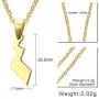 VNOX Stainless Steel Pokemon Pikachus Tail Pendant Necklace,Gold Plated,Free Chain 20'' VNOX Stainless Steel Pokemon Pikachus Tail Pendant Necklace,Gold Plated,Free Chain 20''
