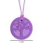 Munchables Tree of Life Sensory Chew Necklace for Adults, Teens and Kids - Sensory Chewable Jewelry (Purple)