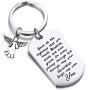 FUSTMW Drive Safe Keychain New Driver Gifts Dad Boyfriend Gifts May Your Guardian Angel Ride with You