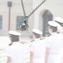 FUSTMW Army Necklace Navy Necklace Military Jewelry Deployment Gifts