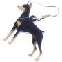 NEWEI Acrylic Drop Dangle Sweet Doberman Pinscher Dog Earrings Fashion Jewelry For Gift Girl Women Charms