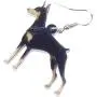 WEVENI Acrylic Basset Hound Doberman Dog Earrings Dangle Drop Pet Jewelry For Women Girls Party Gifts