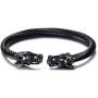 Mgutillart Punk Rock 10MM Titanium Steel Dragon Cuff Bracelet