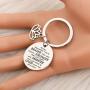BAUNA Yoga Lotus Keychain Inspiration Jewelry Always Remember You’re Braver Than You Believe Buddhist Jewelry for Yoga Instructor