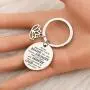 BAUNA Yoga Lotus Keychain Inspiration Jewelry Always Remember You’re Braver Than You Believe Buddhist Jewelry for Yoga Instructor