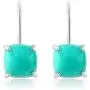 Gem Stone King 925 Sterling Silver Amazonite Earrings For Women (8.75 Cttw Cabochon Square Cut 10MM) Gem Stone King 925 Sterling Silver Amazonite Earrings For Women (8.75 Cttw Cabochon Square Cut 10MM)