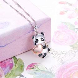 Sterling Silver Forever Love Cute Animal Love Heart Necklace Ring Earrings for Women Graduation Gift