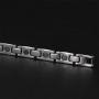 Magnetic Bracelets for Women Magnetic Therapy Titanium Magnetic Bracelets Pain Relief Bracelets Magnetic Free Link+Removal Tool (Silver)