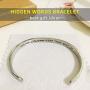 Bracelets for Women Inspirational Gifts for Women Personalized Jewelry for Best Friend Friendship Teen Girls Birthday Unique Motivational Cuff Bangle