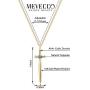 Mevecco Gold Dainty Sword Pendant Necklace for Women 18K Gold Filled Turquoise Shining Cubic Zriconia Vintage Awl Cross Necklace Delicate Faith Necklace Personalized Jewelry