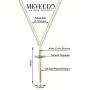 Mevecco Gold Dainty Sword Pendant Necklace for Women 18K Gold Filled Turquoise Shining Cubic Zriconia Vintage Awl Cross Necklace Delicate Faith Necklace Personalized Jewelry