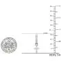 Dazzlingrock Collection 0.15 Carat (ctw) Round White Diamond Ladies Cross Religious Dangling Drop Earrings
