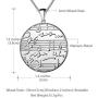 beautlace Round Coin Musical Note Necklaces 18K Gold/Silver/Black Gun Plated Treble Clef Music Note Staves Jewelry for Men and Women