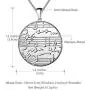 beautlace Round Coin Musical Note Necklaces 18K Gold/Silver/Black Gun Plated Treble Clef Music Note Staves Jewelry for Men and Women