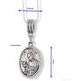 St Gerard Necklace for Pregnancy | Patron Saint of Pregnancy Charm Necklace St Gerard Pendant on a 22 inch Silver Plated Snake Chain Necklace with a Beautiful St Gerard Charm Fertility Charm for Women