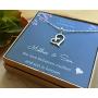 EFYTAL Mom Gifts, 925 Sterling Silver Sideways Heart Necklace for Mother & Son, Mom Necklaces for Women, Best Birthday Gift Ideas, Pendant Mothers Jewelry For Her, Mothers Day