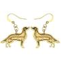WEVENI Alloy Cute Golden Retriever Dog Earrings Gold Silver plated Dangle Drop Pet Jewelry For Women Girls Ladies Gifts