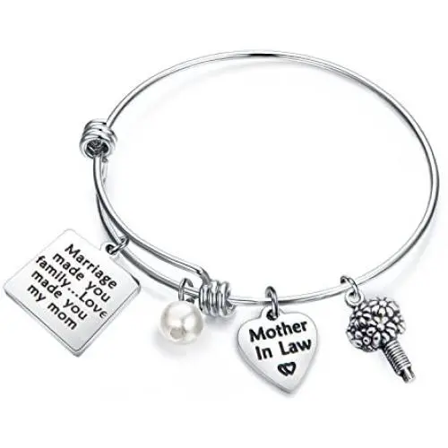 Daughter in Law Bracelet Marriage Made You Family Love Made You My Daughter Jewelry Bride to Be Gift Daughter in Law Bracelet Marriage Made You Family Love Made You My Daughter Jewelry Bride to Be Gift