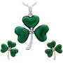 SoulBreezeCollection St. Patricks Day Irish Good Luck Charm Shamrock 4 Leaf Clover Stud Earrings (Stud Set) SoulBreezeCollection St. Patricks Day Irish Good Luck Charm Shamrock 4 Leaf Clover Stud Earrings (Stud Set)