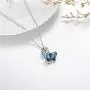 AOBOCO Sterling Silver Infinity Butterfly Pendant Necklace Embellished with Crystals from Austria, Anniversary Birthday Butterfly Gifts for Butterfly Lovers, Fine Jewelry Gifts for Women AOBOCO Sterling Silver Infinity Butterfly Pendant Necklace Embellished with Crystals from Austria, Anniversary Birthday Butterfly Gifts for Butterfly Lovers, Fine Jewelry Gifts for Women