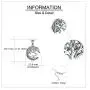 VENACOLY Tree of Life Necklace Moon Necklace Sterling Silver Family Tree Pendant Celtic Jewelry for Women Men