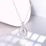 FaithHeart Sterling Silver Saint Christopher/Virgin Mary/Raphael/Jesus/Saint Benedict Pendant Necklace Religious Christian Jewelry for Women/Men, Customize Available