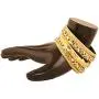 Touchstone Indian Bollywood Finely Handcrafted Traditional Trendy Style Designer Jewelry Bangle Bracelets in Antique Gold Tone for Women Touchstone Indian Bollywood Finely Handcrafted Traditional Trendy Style Designer Jewelry Bangle Bracelets in Antique Gold Tone for Women