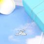 ACJNA 925 Sterling Silver Hummingbird Pendant Nature Bird Critter Necklace Jewelry Gift,18inch rolo Chain