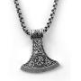 Viking Amulet Jewelry Axe Norse Viking Thors Hammer mammen Pendant Necklace for Men Boys