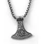 Viking Amulet Jewelry Axe Norse Viking Thors Hammer mammen Pendant Necklace for Men Boys Viking Amulet Jewelry Axe Norse Viking Thors Hammer mammen Pendant Necklace for Men Boys