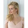 Mariell Slender Rose Gold CZ Vintage Dangle Earrings with Freshwater Pearl Drops - Bridal Wedding Style