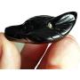Gemgogo Natural Black Obsidian Wolf Head Shaped DIY-Jewelry Pendant,Pocket Crystals and Healing Stone Figurine