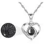 925 Sterling Silver Heart I Love You Necklace 100 Languages Love Necklace for Girlfriend Wife Romantic Gifts for Her 925 Sterling Silver Heart I Love You Necklace 100 Languages Love Necklace for Girlfriend Wife Romantic Gifts for Her