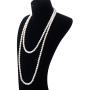 VIKI LYNN Faux Pearl Necklace Costume Jewelry Fashion Flapper Accessories 59 inch Long Necklaces for Women
