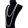 VIKI LYNN Faux Pearl Necklace Costume Jewelry Fashion Flapper Accessories 59 inch Long Necklaces for Women