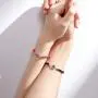 PAPAGENA I Love You 100 Languages Projection Bracelet for Boyfriend Girlfriend Couples Bracelets Red / Black Braided Rope Bracelet Best Friends Valentines Gifts