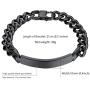 PROSTEEL Custom Bracelet for Men Women, Name Date Initial Quote Engraving Personalized Bracelets, Stainless Steel ID Bracelets, Come Gift Box