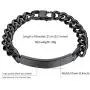 PROSTEEL Custom Bracelet for Men Women, Name Date Initial Quote Engraving Personalized Bracelets, Stainless Steel ID Bracelets, Come Gift Box
