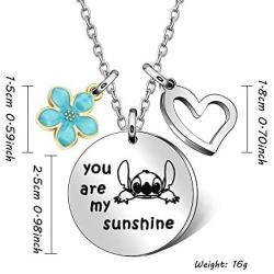 Maxforever Girls Jewelry You are My Sunshine Necklace Gift for Daughter, Niece, Girls
