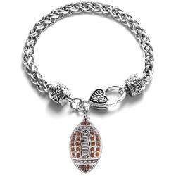 Inspired Silver - Silver Customized Charm Bracelet with Cubic Zirconia Jewelry