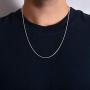 Authentic Solid Sterling Silver Rope Diamond-Cut Braided Twist Link .925 ITProLux Necklace Chains 1MM - 5MM, 16'' - 30'', Made in Italy, Men & Women