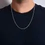 Authentic Solid Sterling Silver Rope Diamond-Cut Braided Twist Link .925 ITProLux Necklace Chains 1MM - 5MM, 16'' - 30'', Made in Italy, Men & Women Authentic Solid Sterling Silver Rope Diamond-Cut Braided Twist Link .925 ITProLux Necklace Chains 1MM - 5MM, 16'' - 30'', Made in Italy, Men & Women