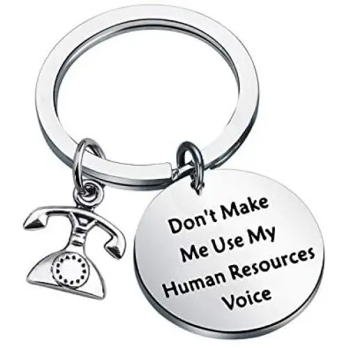 ENSIANTH Human Resources Gift Don’t Make Me Use Human Resources Voice Keychain HR Manager Gift Coworker Gift ENSIANTH Human Resources Gift Don’t Make Me Use Human Resources Voice Keychain HR Manager Gift Coworker Gift