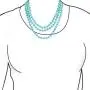 Bling Jewelry Endless Layering Long Strand Boho Fashion Compressed Turquoise Beads Necklace for Women for Teen Bling Jewelry Endless Layering Long Strand Boho Fashion Compressed Turquoise Beads Necklace for Women for Teen