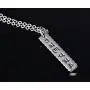 HUANIAN Stainless Steel Om Mani Padme Hum Buddhist six Words Proverbs Pendant Pendant Necklacewith Free Chain HUANIAN Stainless Steel Om Mani Padme Hum Buddhist six Words Proverbs Pendant Pendant Necklacewith Free Chain